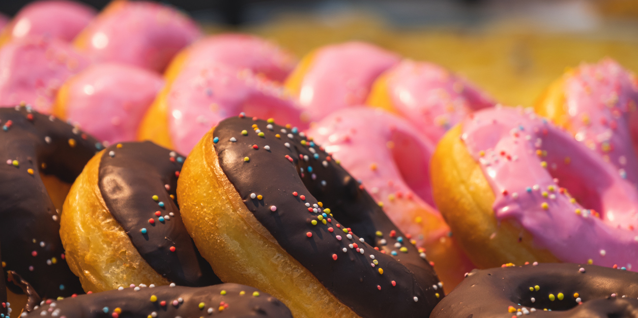 Many Flavors Donuts.